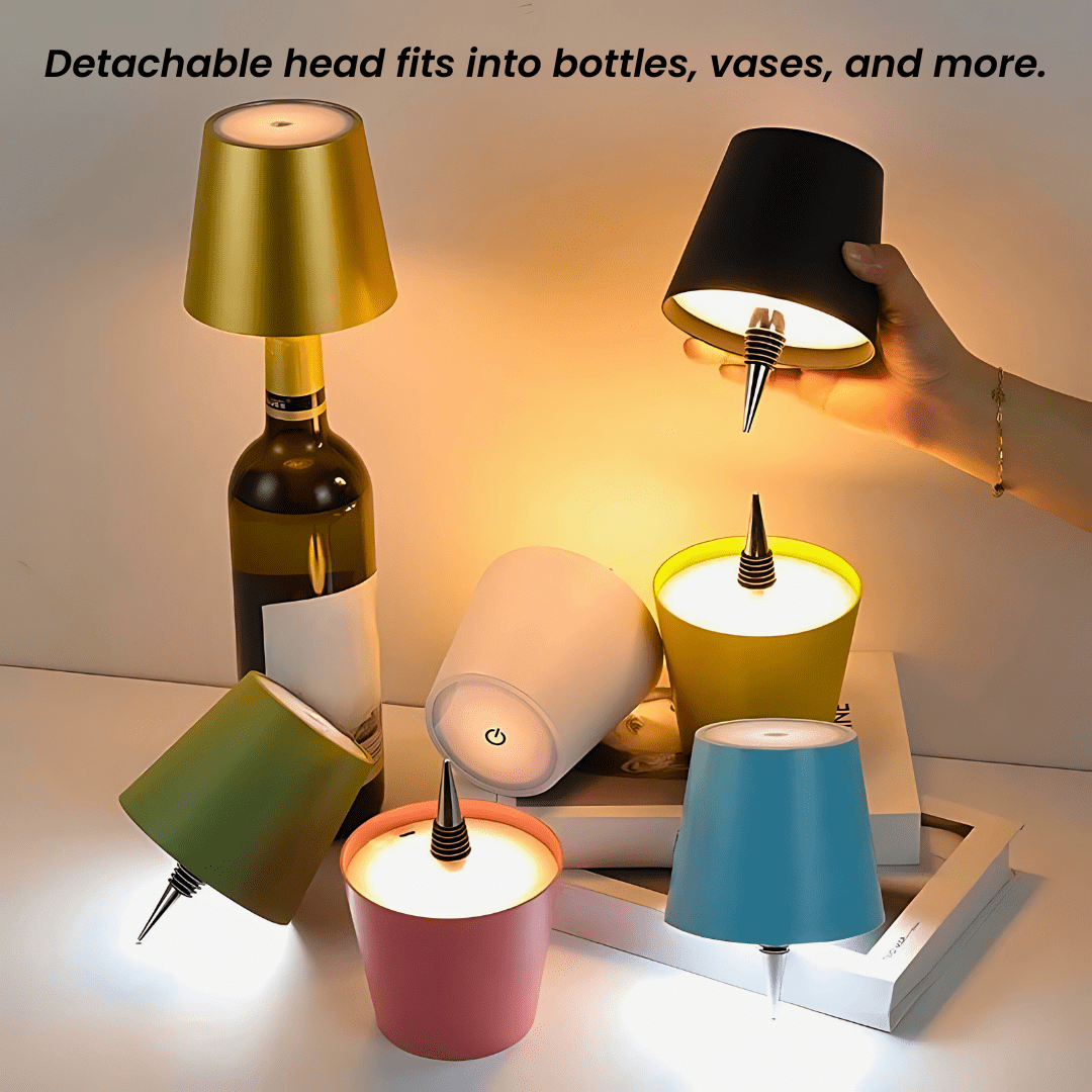 Luxe Glow Bottle Lamp